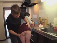 Big Ass Mature Housemaid Groped And Fucked In Kitchen By Boss