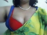 Big boobs mature indian mom saree blouse bra and panty flash