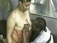 Fat woman nursing