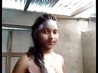 teen indian girl shower